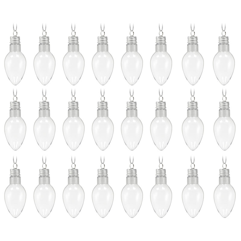 Ensemble de 24 boules décoratives à remplir