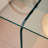 Modern Square Tempered Glass Side Table, Minimalist End Table with Cross Glass Base-1180073904