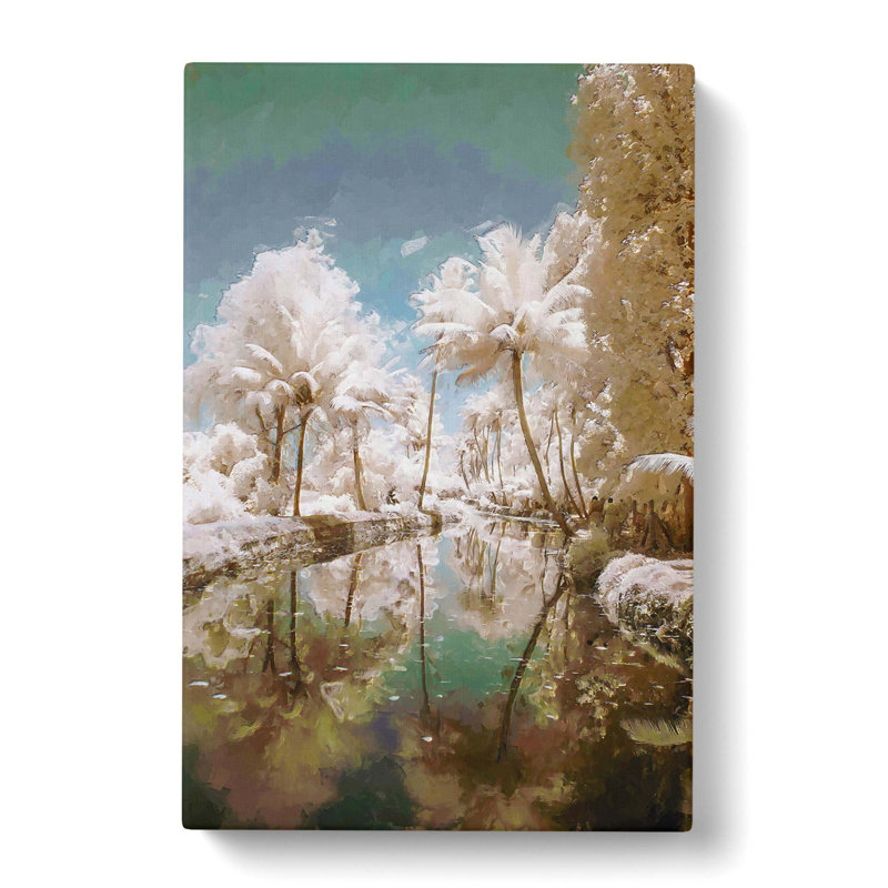 Tree View In Kerala India In Abstract - Wrapped Canvas Print, 76cm H x 50cm W x 3cm D