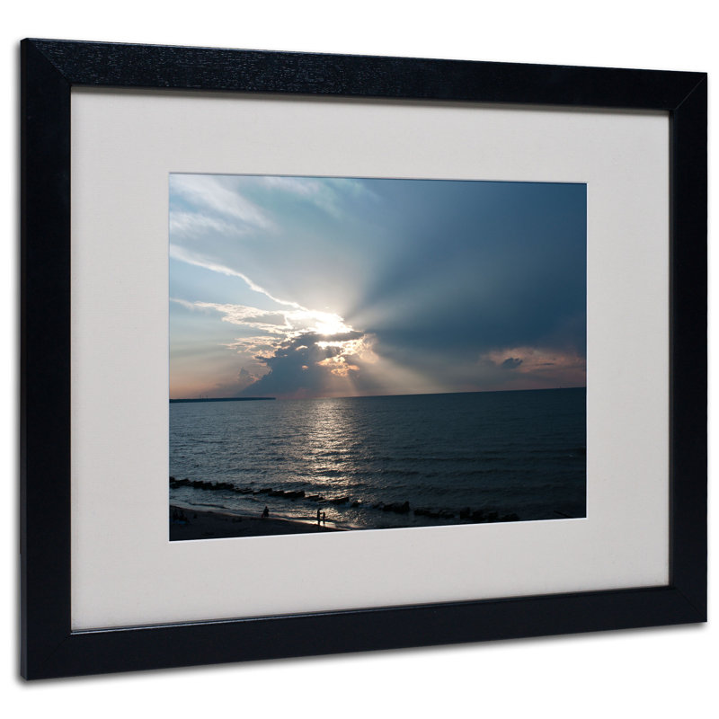 «Waiting for Sunset», reproduction de photo sur toile encadrée, Noir, H 16 po x l 20 po x P 0,5 po