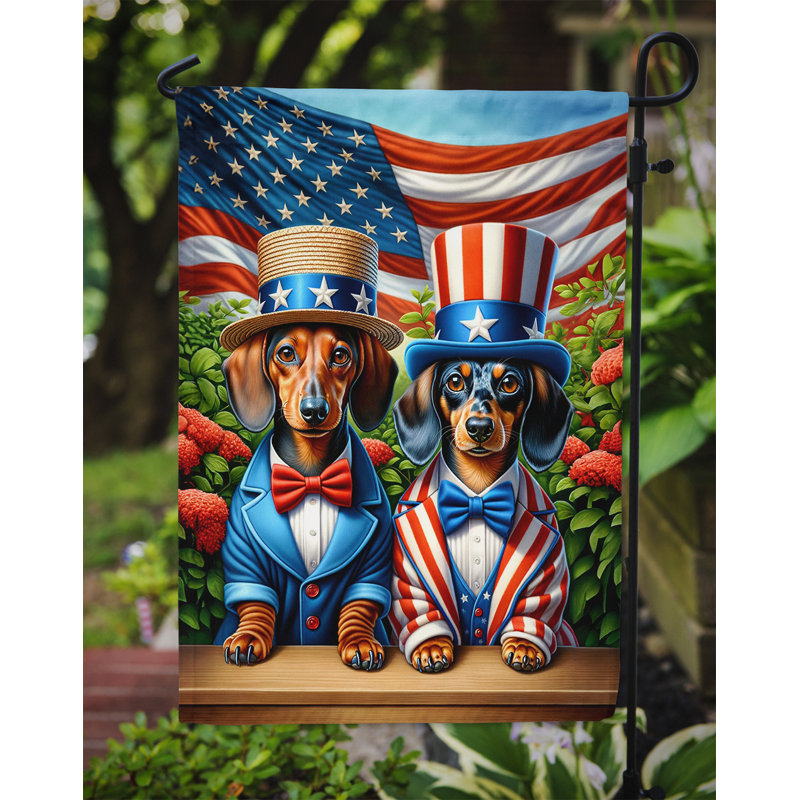 Drapeau All American Garden, Teckel brun