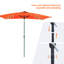 Parasol d'extérieur rectangulaire 10 x 6,5 pi DEL avec marché-180776542