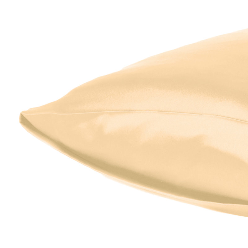 Taies d'oreiller en satin, Standard, Duvet de pêche