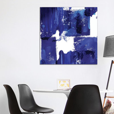 Indigo Abstract IV by Northern Lights - Wrapped Canvas Print