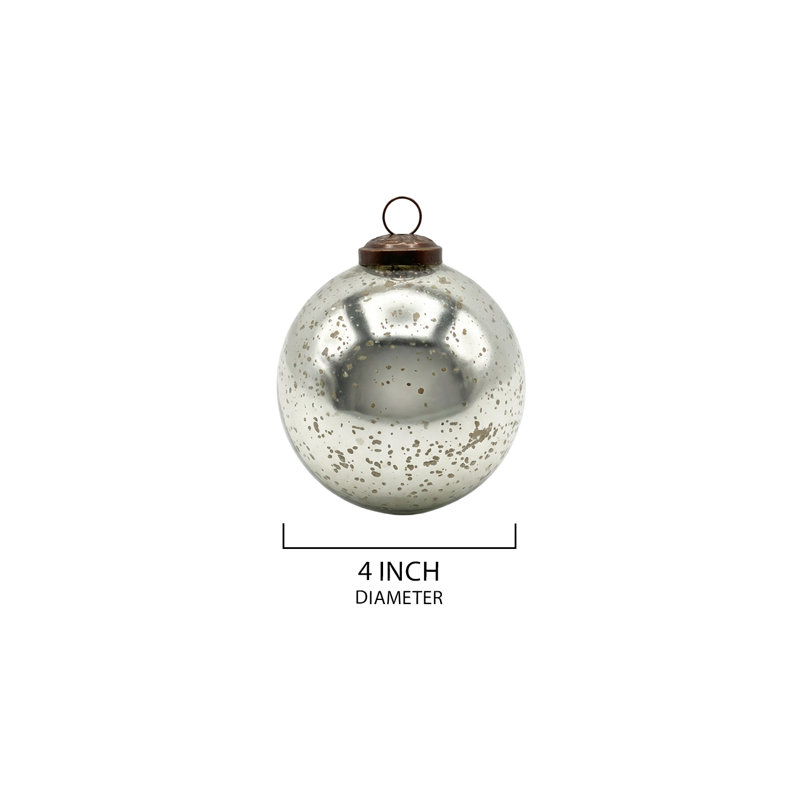 Ornement boule de mercure, Argent antique