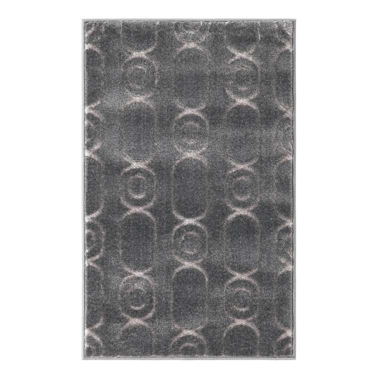 Latitude Run® Column Nikica Rug Gray and Silver