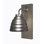 Oxbridge Wall Sconce Shown In Graphite & Painted Distressed Wood-look Metal Finish With 6" Graphite Beehive Metal Shade