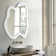 Miroir mural en bois massif