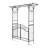 6.8Ft Iron Garden Arbor With Gate