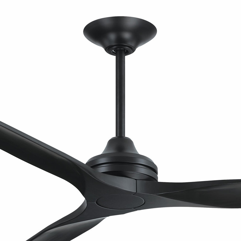 Spitfire DC Custom Indoor/Outdoor Ceiling Fan DC Motor - Black, Black