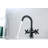 Single-Hole 2-handle Bathroom Faucet with Drain Assembly-92166693