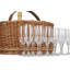 Wicker Garden Party Basket Drinks Carrier