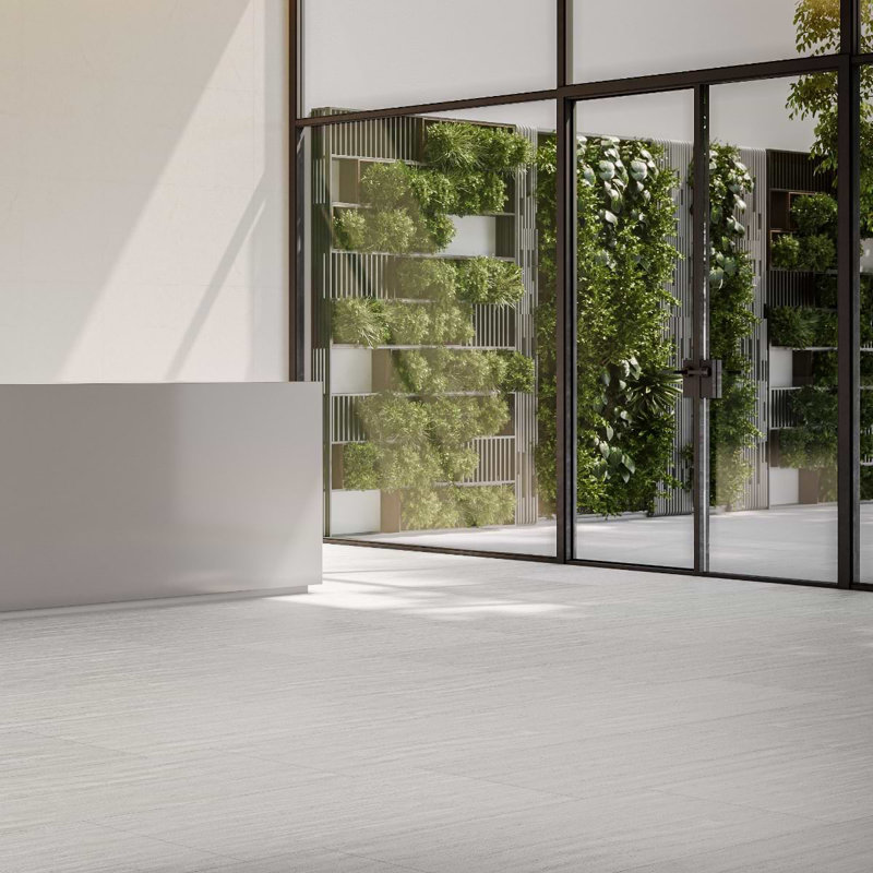 Nashville White 24X48 Matte Porcelain Tile, Gray Matte
