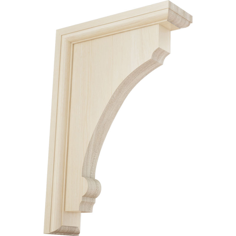 Support en bois Thompson, Hévéa, H 12 po x l 2,5 po x P 8 po