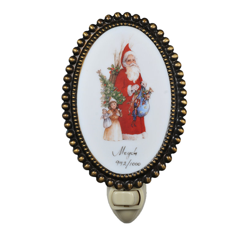Christmas for the Love of Santa Fused Oval Night Light