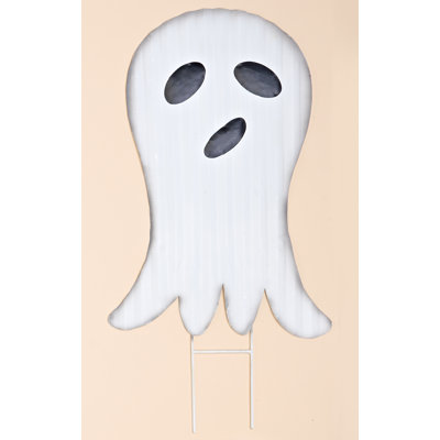 Metal Ghost Garden Stake