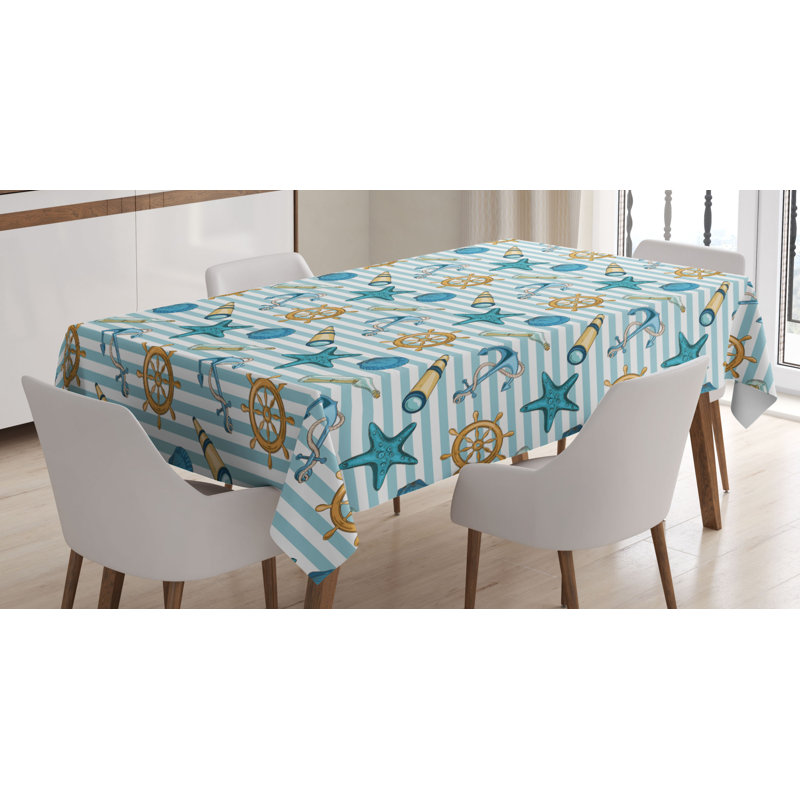 Nautical Tablecloth, 90" L x 60" W