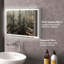Miroir de salle de bain à intensité variable avec lumières DEL, 3 couleurs et fonction de mémoire pour un éclairage amélioré et un attrait esthétique-839006857