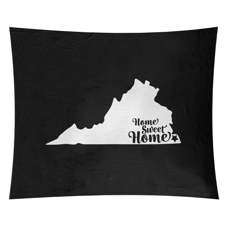Tapisserie Home Sweet Norfolk, H 104 po x l 88 po, Noir