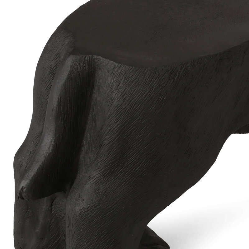 Banc pour chien Mgo, banc d'extérieur, aucun assemblage requis, Noir