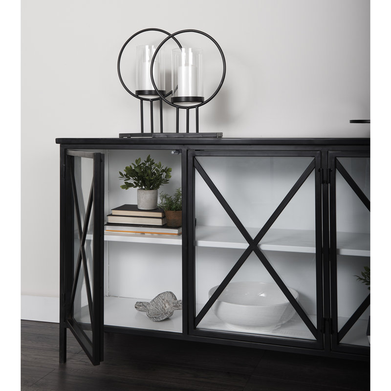 Oro Set Of 3 (Black), White Washed