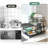 3 Tier Detachable Dish Drying Rack With Drainboard, Large Capacity Dish Drainer With Utensil Holder, Space-Saving Kitchen Counter Organizer For Plates, Bowls, Cups, Cutlery, Knifes