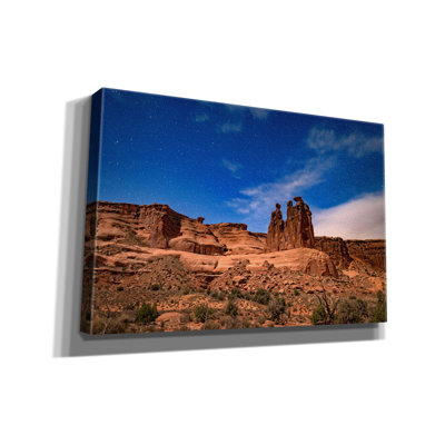 «Three Gossips Under The Stars» par Rick Berk, art mural sur toile