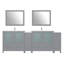  Ensemble de meuble-lavabo double 96 "avec miroir 96"-33559832