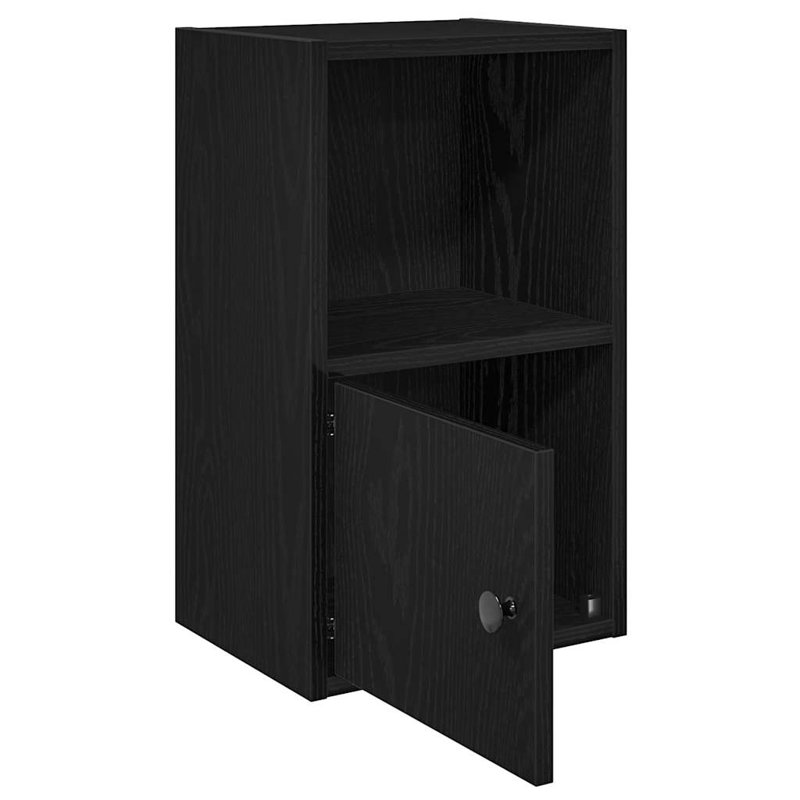Conary 31cm W Bookcase, Black Oak, (2 Shelves) 52cmH x 31cmW x 24cmD