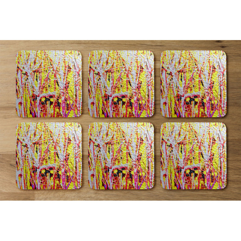 Square 6 Piece Coaster Set