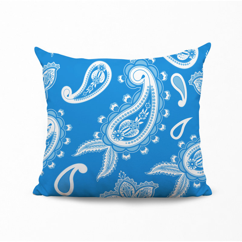 Housse et insert de coussin décoratif en polyester, L 15 po x H 15 po, Bleu