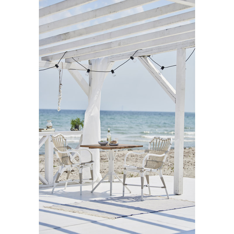 Margret Outdoor Dining Armchair, Dove White