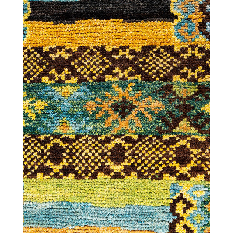 Tapis unique en laine 4 pi 5 po x 6 pi 2 po Shaul