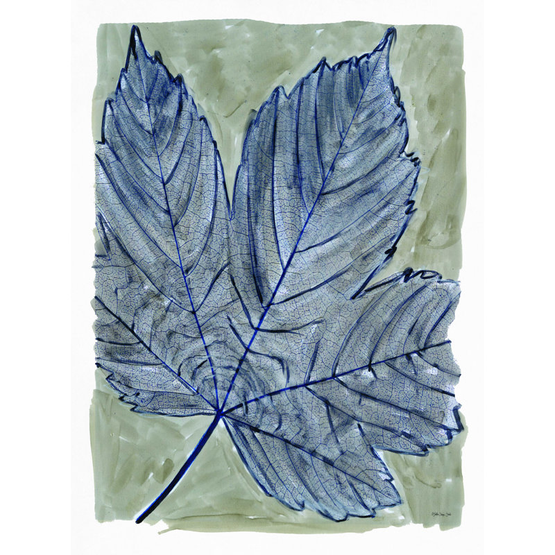 Feuille d'érable - reproduction sur toile tendue, H 16 po x l 12 po