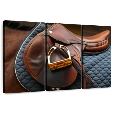 Mehar Brown Leather Saddle