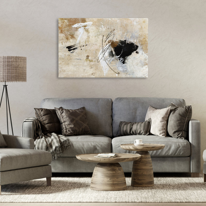 Rustic Scribble Abstraction  Canvas by Suzanne Nicoll, 24" H x 36" W x 1.5" D