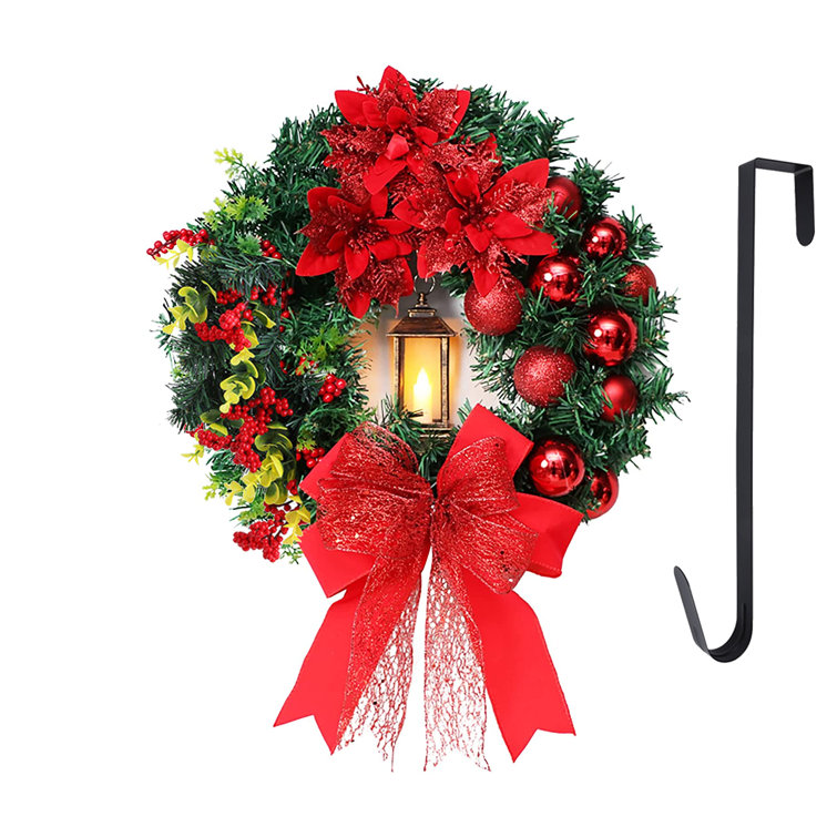 The Holiday Aisle® Handcrafted Faux Lighted Berry 15.7'' Wreath Wayfair