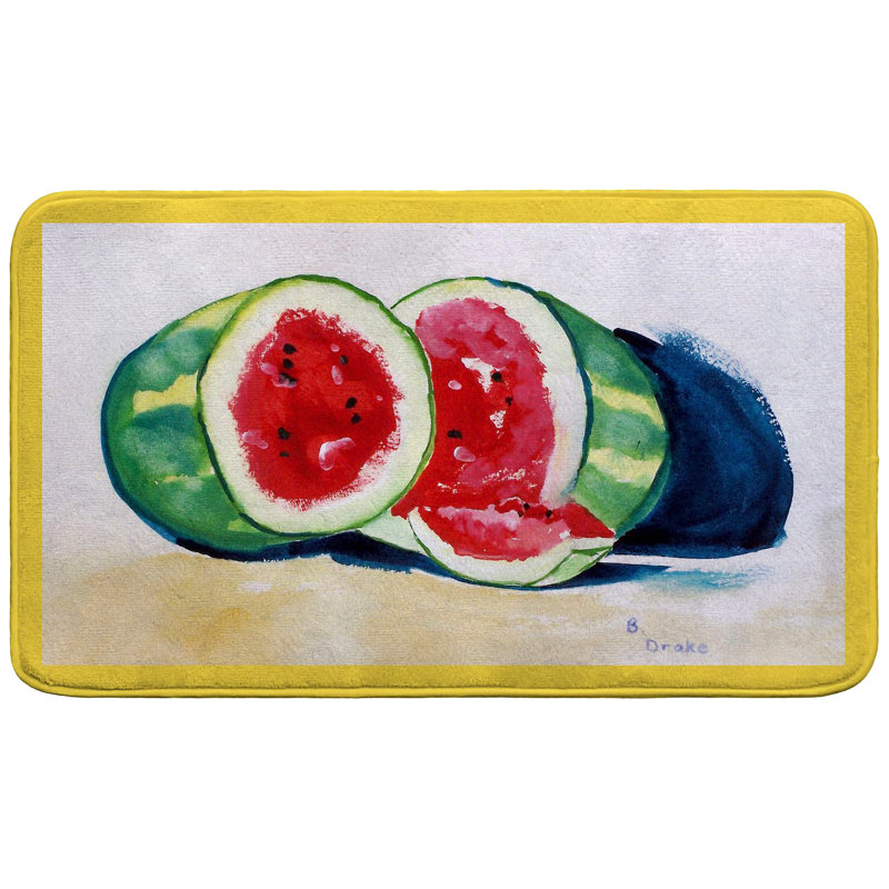 Tapis de bain Watermelon, Simple - L 18 po x l 30 po