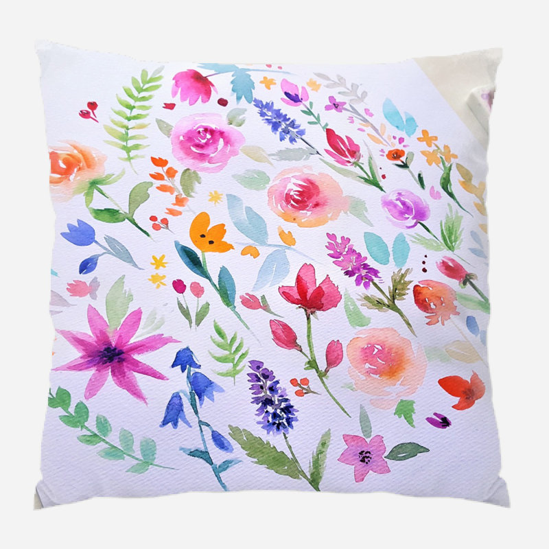 Outdoor Reversible Throw Pillow, Synthetic, Outdoor