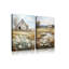 2 Piece Wrapped Canvas Wall Art