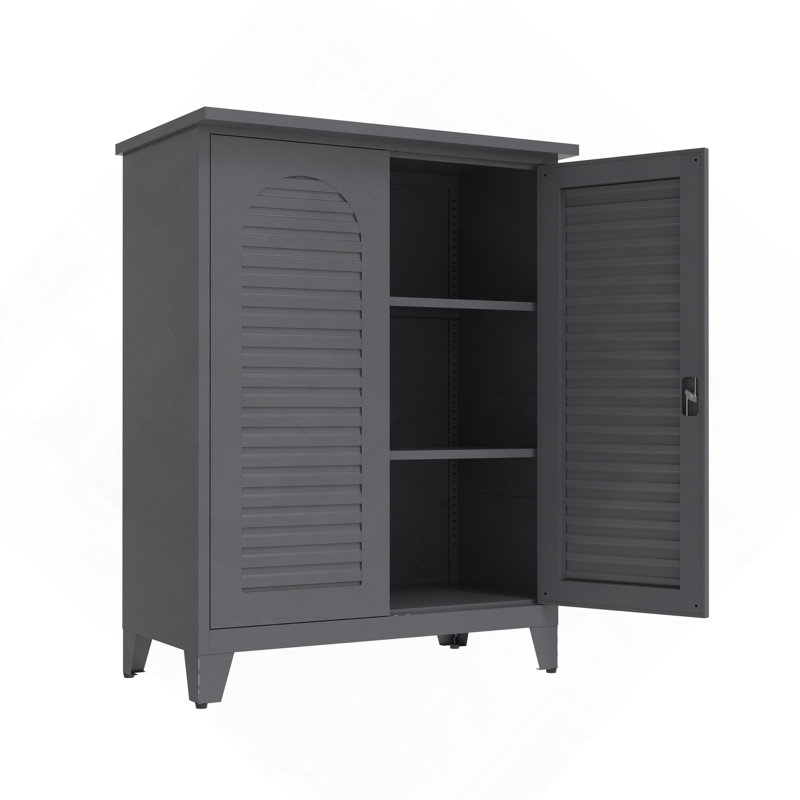 Armoire de rangement en métal avec amplement d'espace de rangement polyvalent
