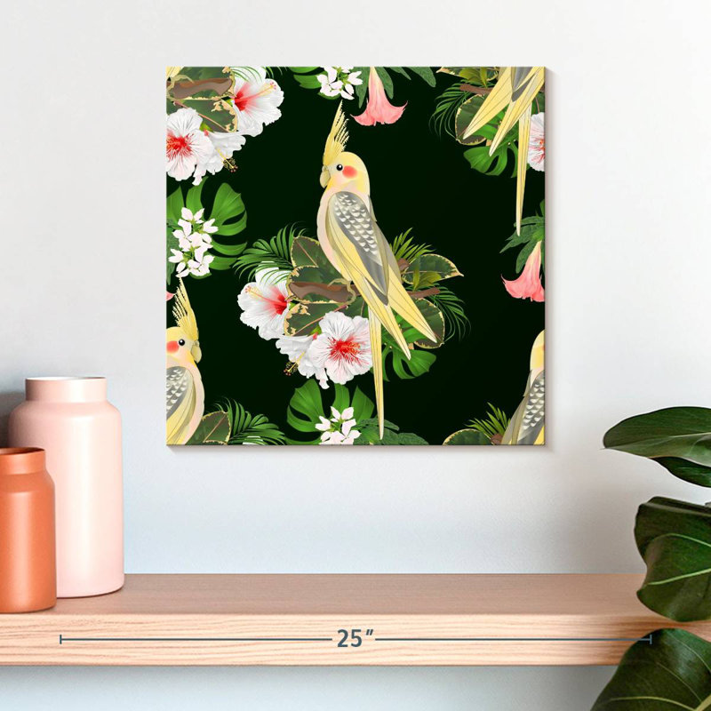 Cockatiels tropicaux Brampt, H 16 po x l 16 po