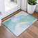 Machine Washable Indoor/Outdoor Xhevrie Seafoam Rug
