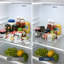 Bac de rangement transparent en plastique PET, contenant de rangement empilable pour réfrigérateur, garde-manger, cuisine