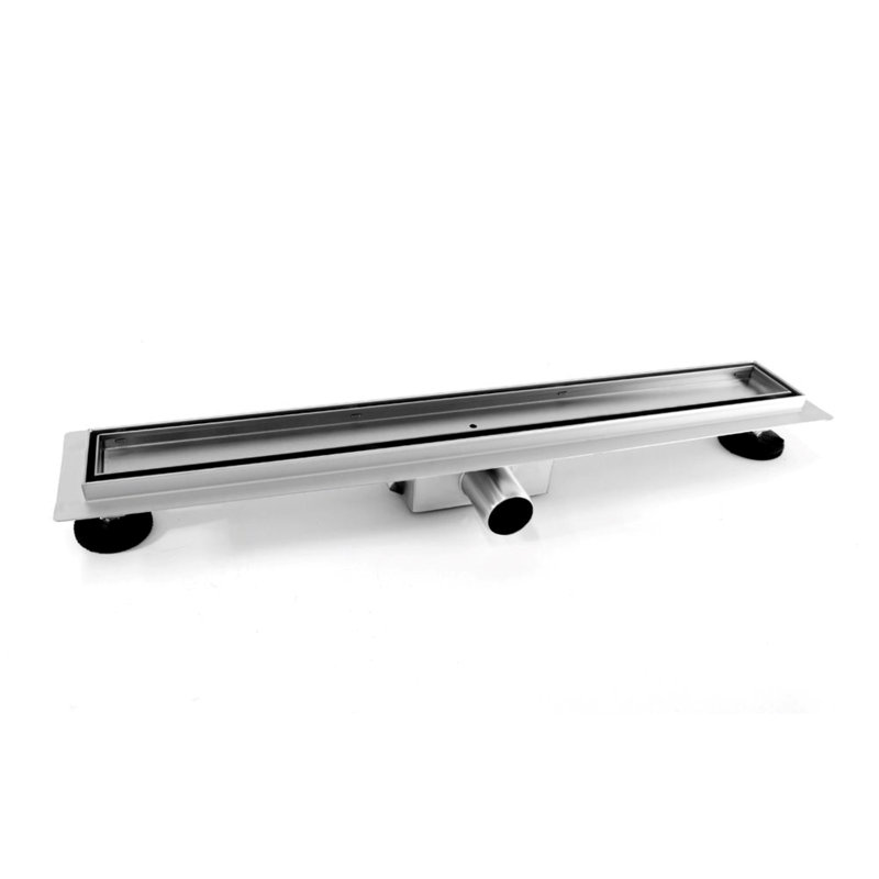 Rafia Linear Grid Waste Shower Drain, 7cm H x 160cm W x 5cm D