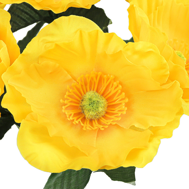 Buisson de pavot artificiel, Jaune