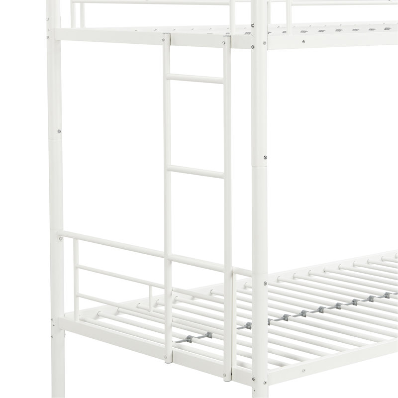 Lit superposé avec couchette METAL BLANC