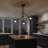 Industrial 3-Light Adjustable Cage Chandelier