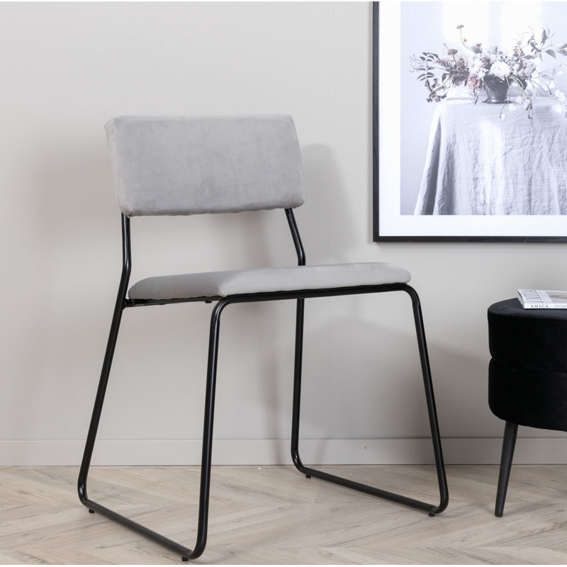 Danyka 48.5cm H Upholstered Side Chair, Light Grey