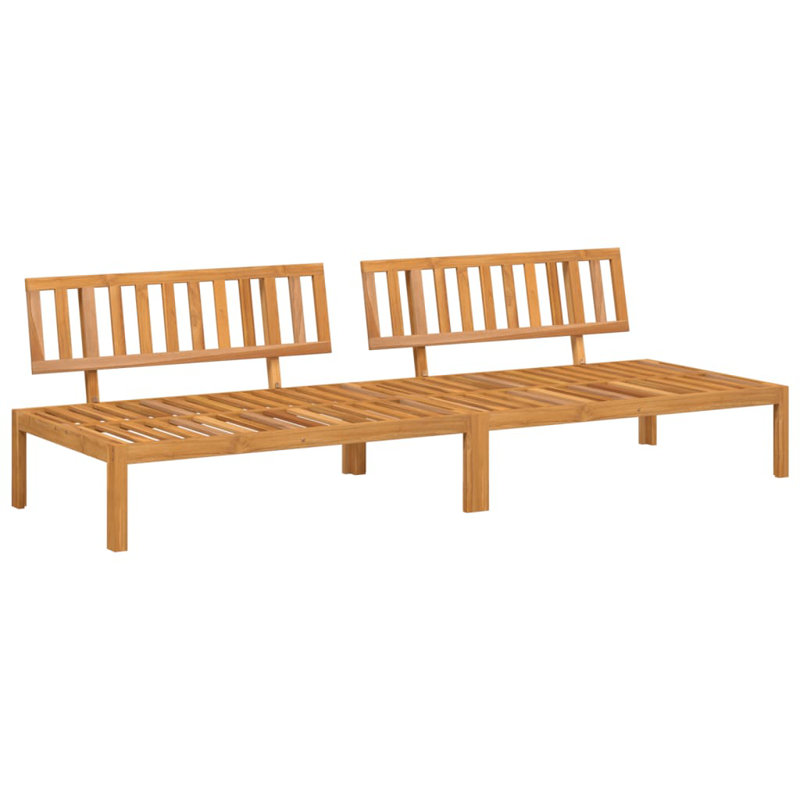  Pallet Sofa Natural Acacia Solid Acacia Wood With Oil Finish, Brown